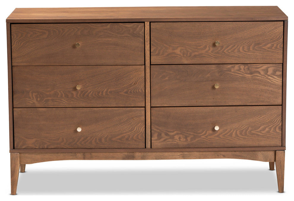 Adena Mid-Century Dresser, Ash Walnut