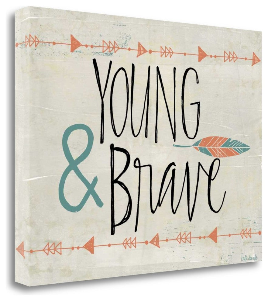 "Young And Brave" By Katie Doucette, Giclee Print on Gallery Wrap Canvas