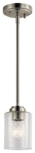 Mini Pendant 1-Light, Brushed Nickel