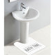 Bathroom Accessories Bath Time Collection, White, Set Bathmat and Contour Rug