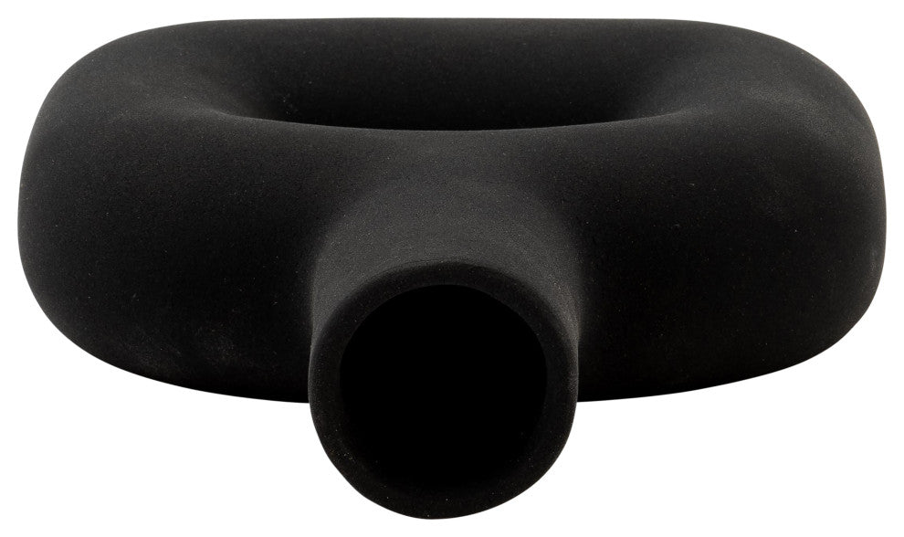 Dol, 8" Open Cut Vase, Black