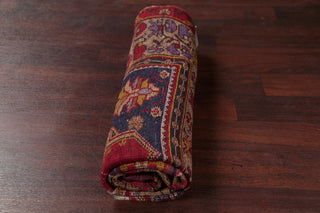 Consigned, Traditional Antique Oriental Hand-Knotted Turkish Area Rug, Red, 5x7