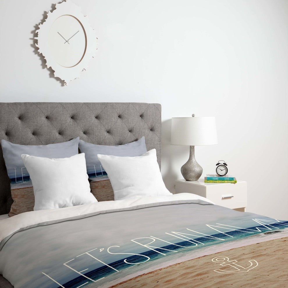 Deny Designs Leah Flores Lets Run Away III Duvet Cover - Lightweight
