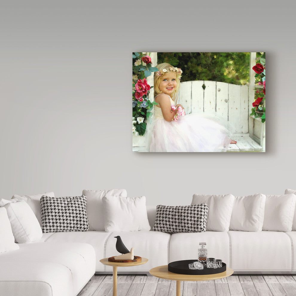 Sharon Forbes 'Flower Child' Canvas Art, 47"x35"