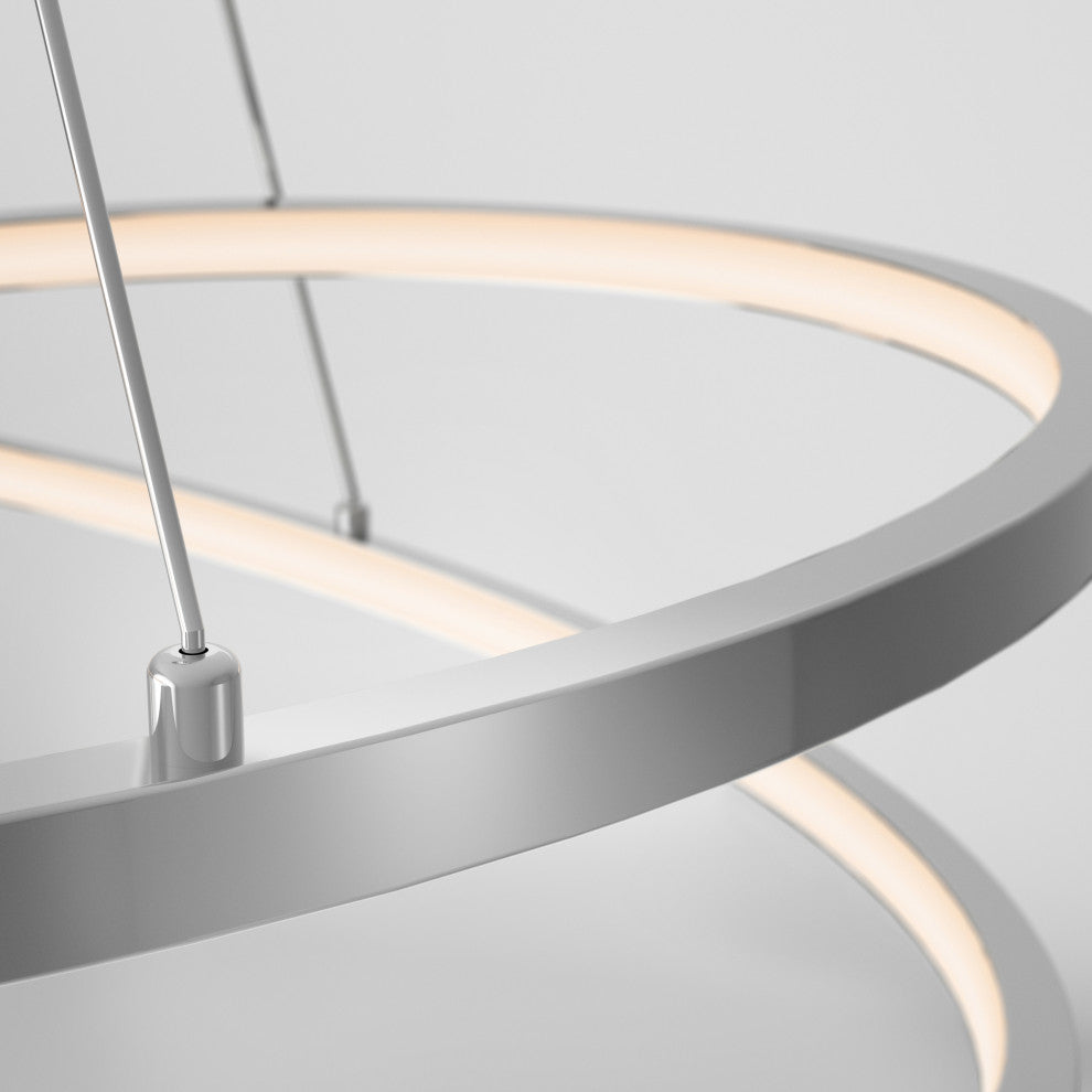 Artika Salto 19inch LED Pendant Ceiling Light, Chrome