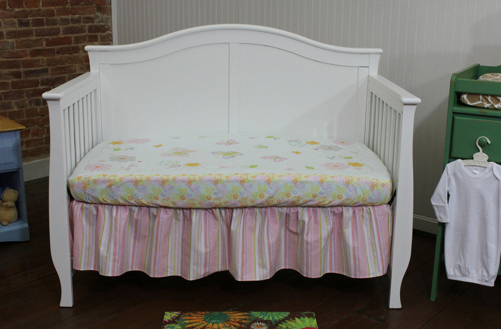 Basix 2 Piece Bedding Starter Set, Pink Stripe