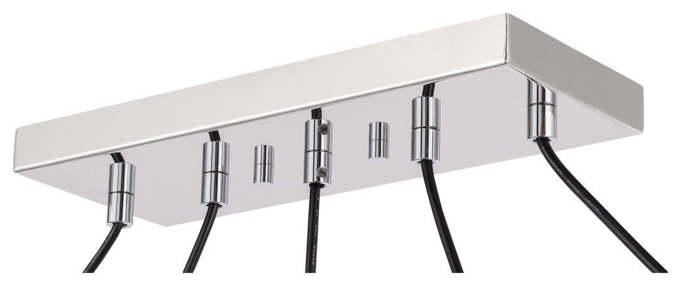 Woodbridge Lighting Jewel 5-Light Linear Pendant, Chrome, LED G9
