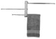 Sliding Rails Towel Rack, Polished Chrome