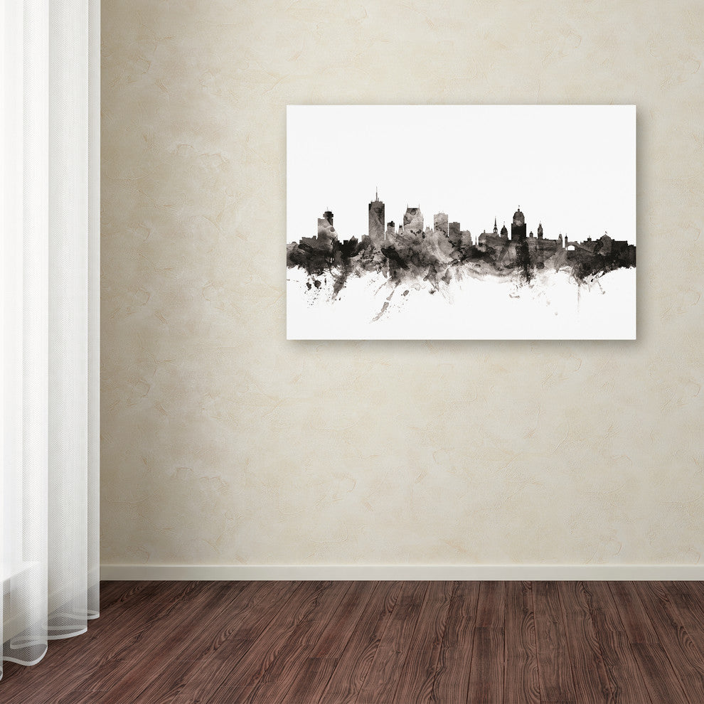 Michael Tompsett 'Quebec Canada Skyline' Canvas Art, 12" x 19"
