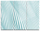 "Fractal Small Blue 3-D Waves" Metal Wall Art, 3 Panels, 36"x28"