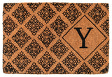 Regency Monogram Doormat, 24"x36"x1.5", Y
