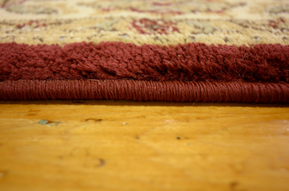 Unique Loom Red Reddington Voyage 4' 0 x 4' 0 Square Rug