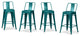 Rayne 24 inch Metal Counter Height Stool (Set of 4)