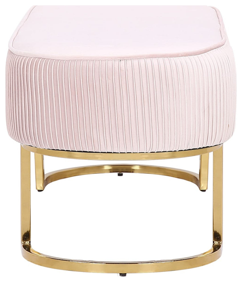 Velvet Fabric Bench