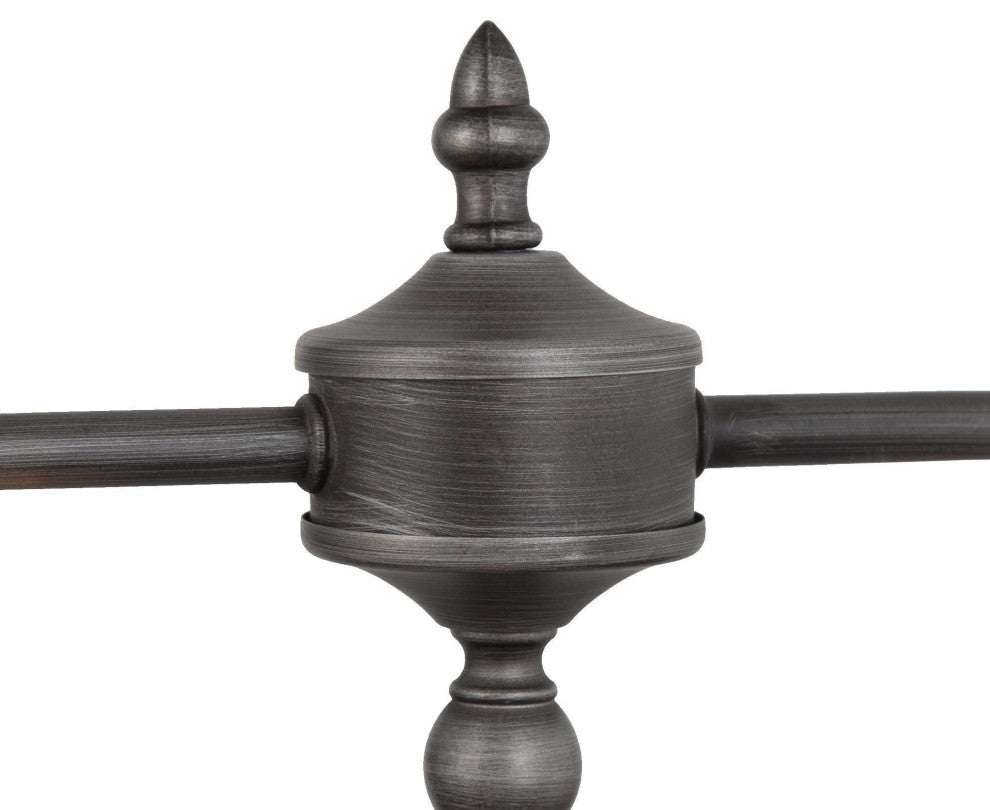 3-Lights Antique Gold and Gray Contemporary LED Kitchen Island Lamp