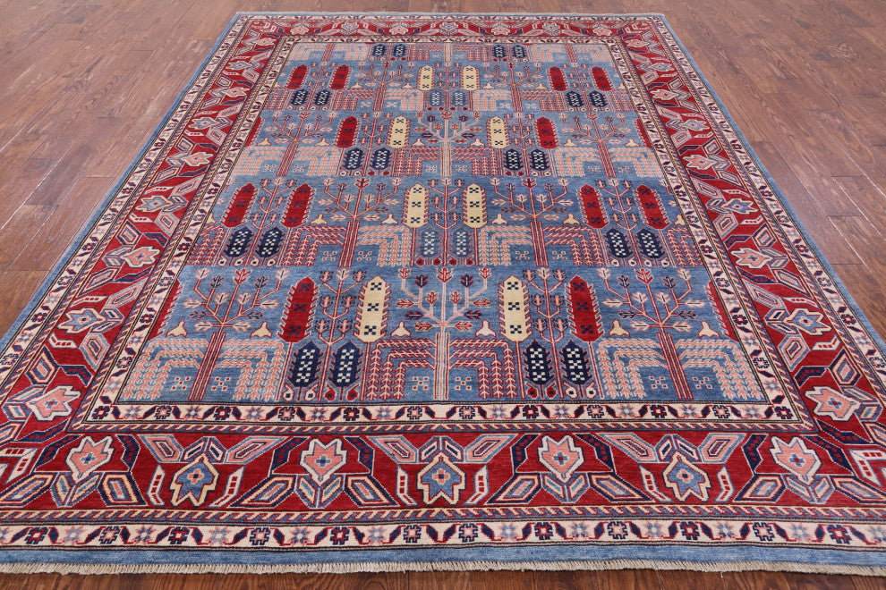 8' 0" X 10' 0" Persian Ziegler Hand Knotted Wool Rug Q4443
