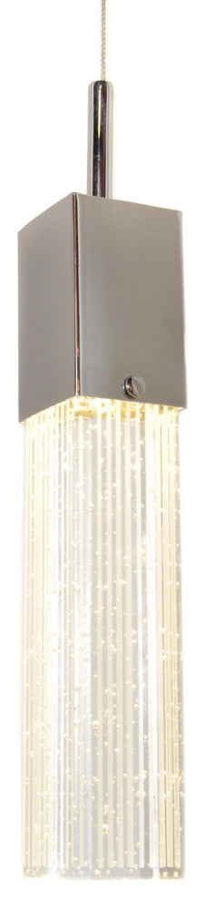 ET2 E22765 Fizz III 13" 5 Light LED Multi Pendant - Polished Chrome / Etched