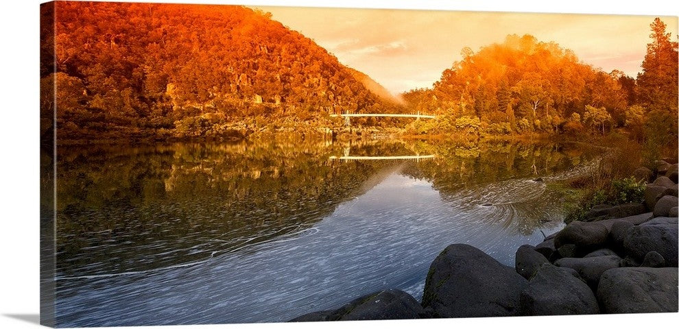"Alexandra Bridge II" Wrapped Canvas Art Print, 30"x14"x1.5"