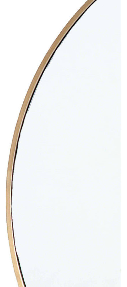 Hanging Circular Mirror, Brass