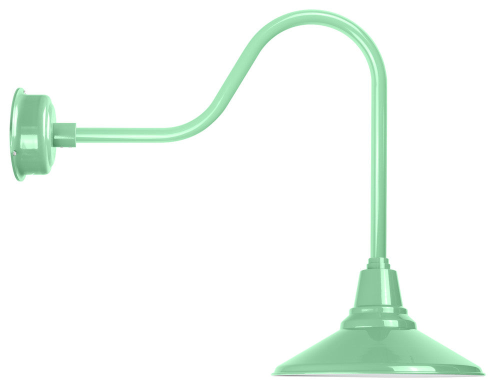 16" Calla LED Gooseneck Light With Sleek Arm, Jade