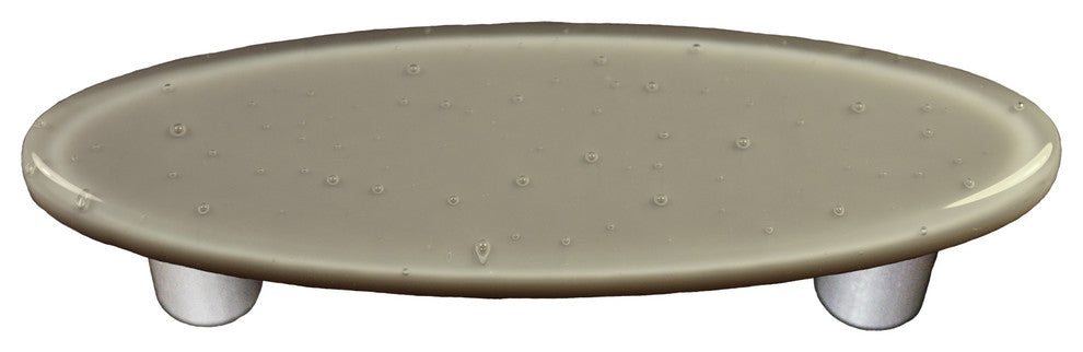 Deco Gray Pull Oval, Alum Post