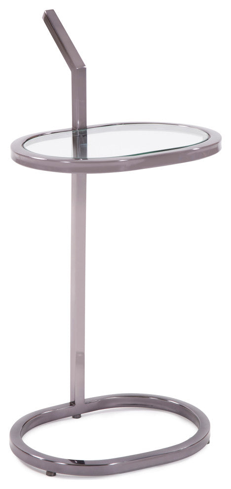 Howard Elliott Oval Stainless Steel Drink Table