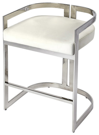 Clarence Faux Leather Counter Stool