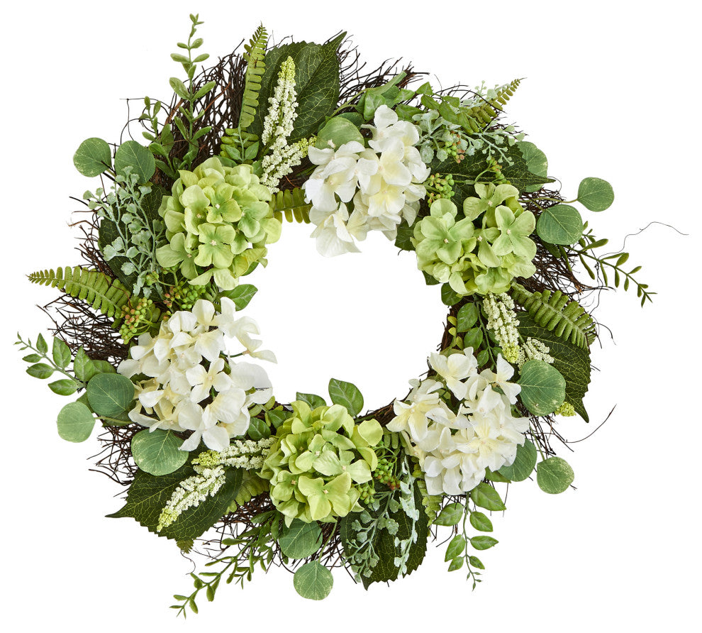 24" Hydrangea Wreath