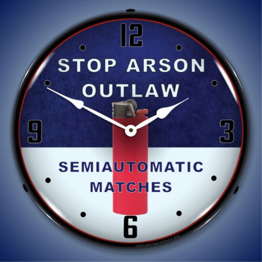 1807875 Stop Arson Clock