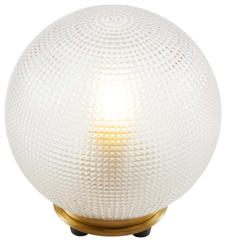 Destiny Glass and Metal Table Lamp