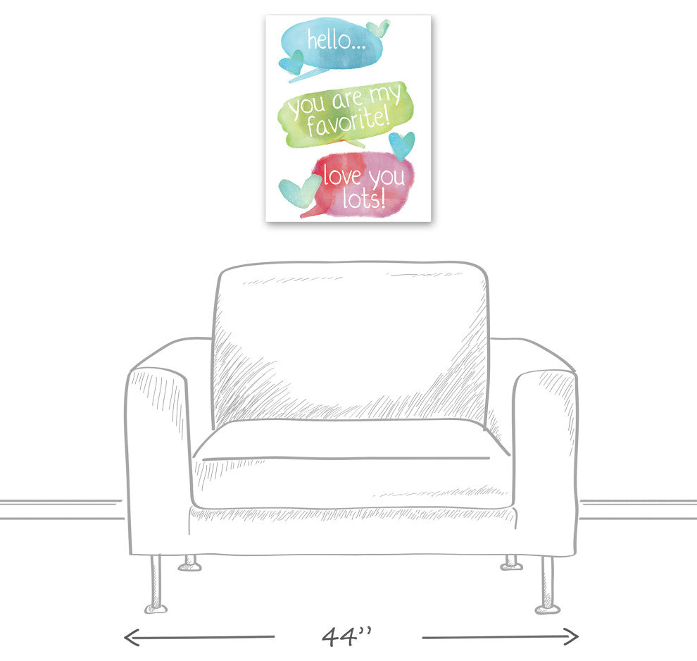 Sweet Conversation 16x20 Canvas Wall Art