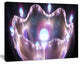 3D Surreal Purple Illustration, Oversized Abstract Canvas Art Print, 60x40