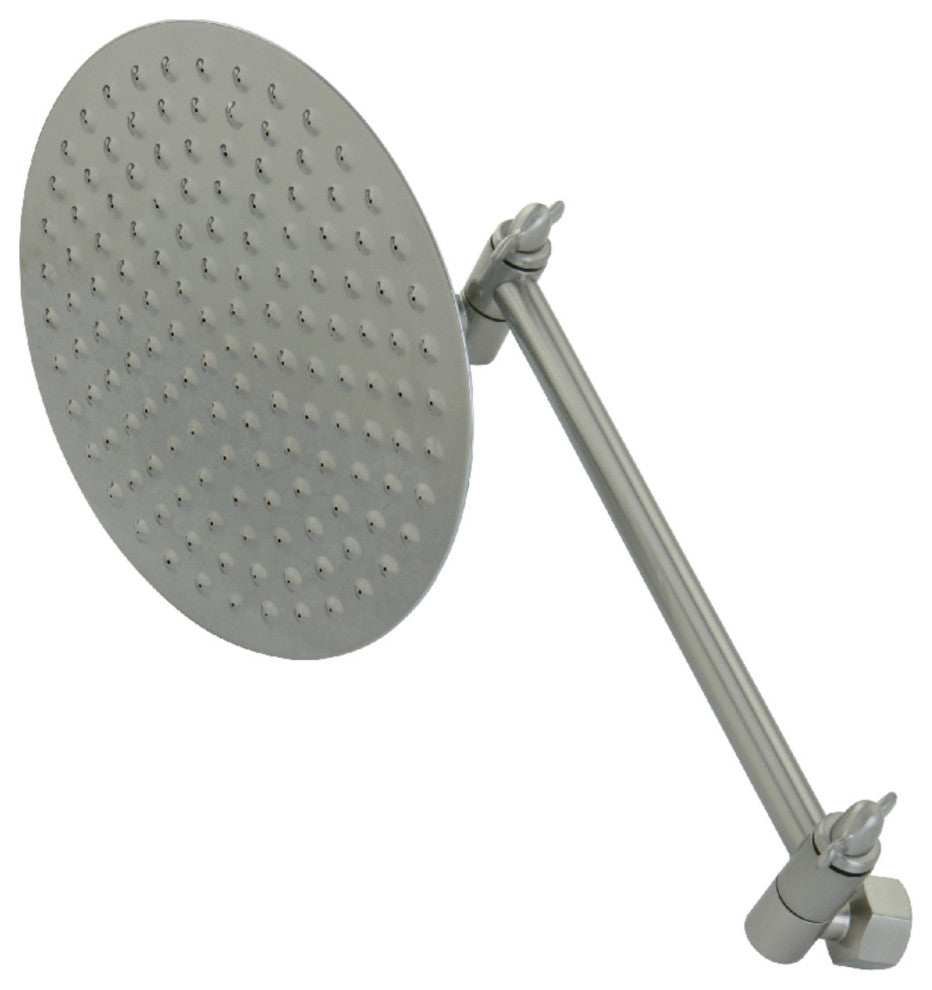 Showerscape Showerhead With Adjustable Shower Arm, Brushed Nickel