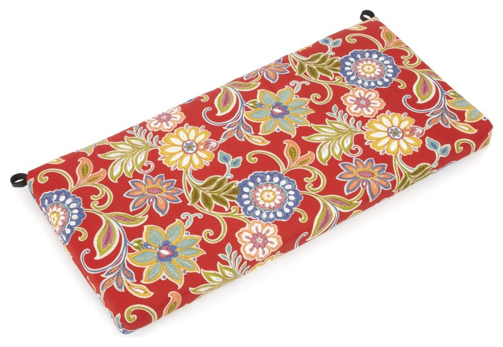 40"x19" Outdoor Spun Polyester Loveseat Cushion, Alenia Pompeii