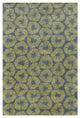 Stella Contemporary Area Rug, Gray and Green, 8''x10''