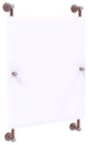 Carolina Crystal Frameless Rail Mounted Mirror, Antique Copper