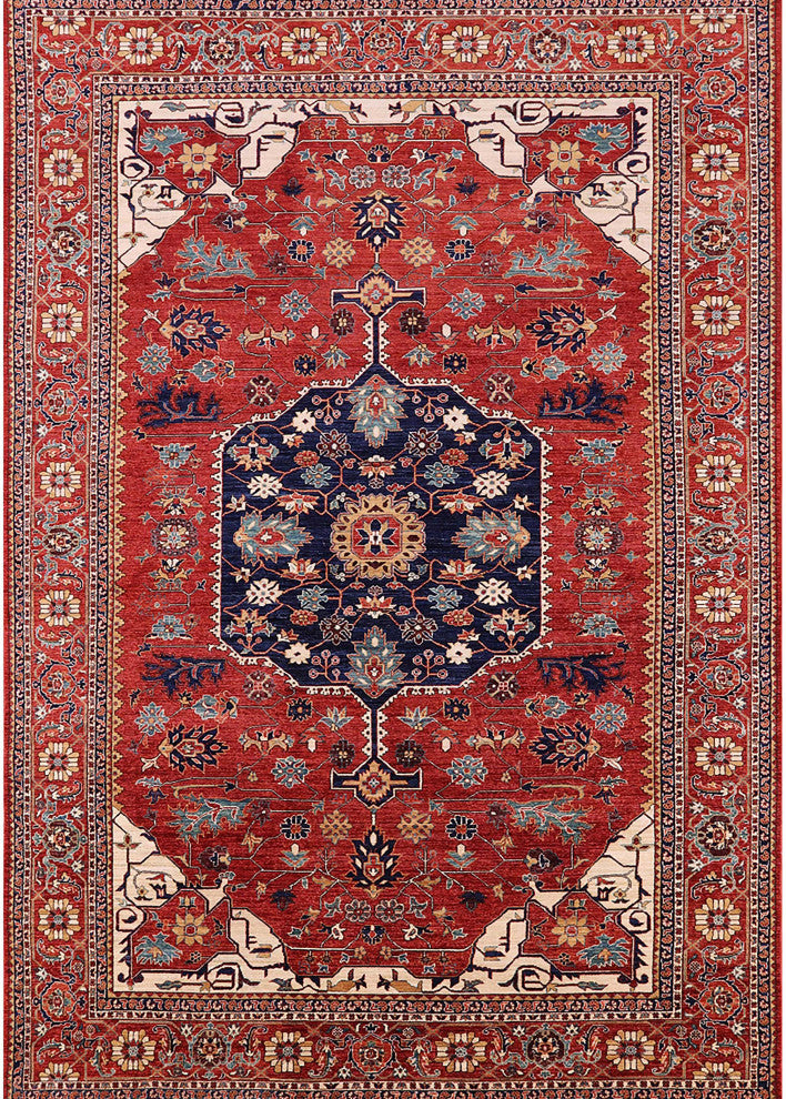 Ahgly Company Indoor Rectangle Mid-Century Modern Area Rugs, 7' x 10'