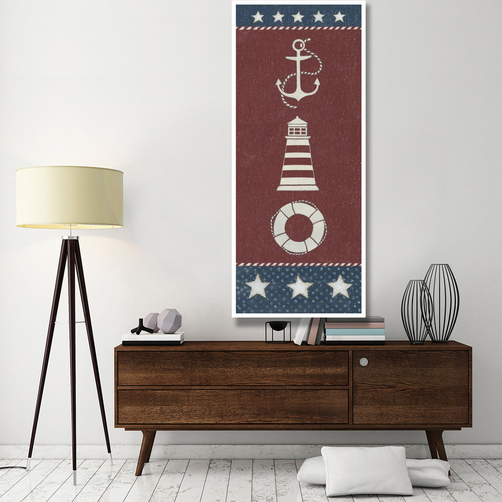 "Coastal Americana Panel I" Digital Paper Print by David Carter Brown, 32"x77"