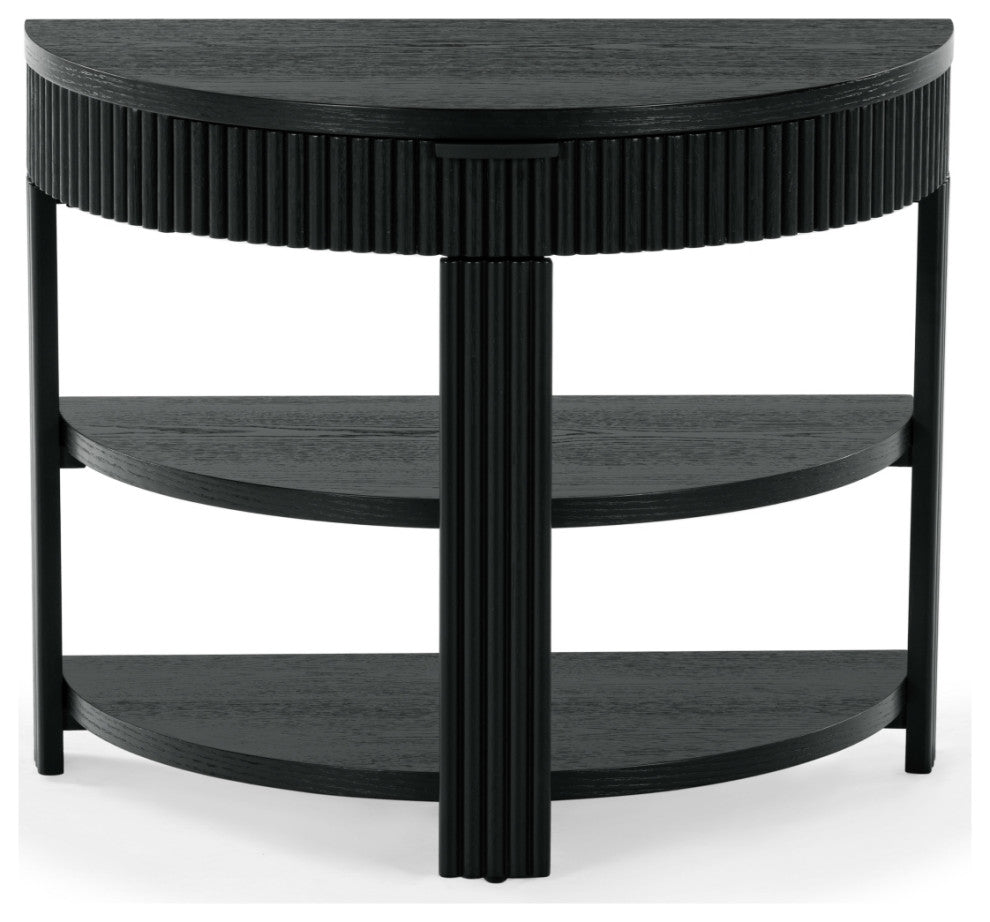 Safavieh Couture Shelbie Reeded Console Table, Black