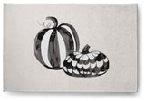 Pumpkin Duo Fall Design Chenille Area Rug, Ivory, 2'x3'