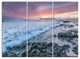 "Sunset on Cape Trafalgar Beach" Metal Wall Art, 3 Panels, 36"x28"