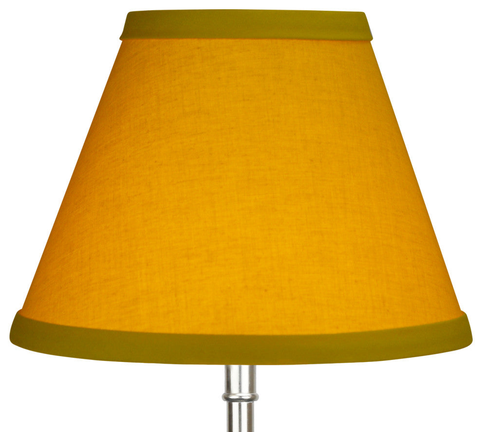 Fenchel Shades 4"x8"x6" Spider Attachment Empire Lamp Shade, Linen Curry