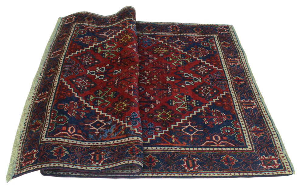 Fine Vintage Distressed Ariannie Red Rug