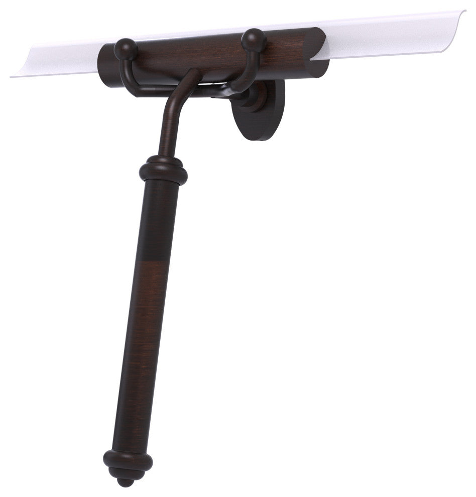 Shower Squeegee with Smooth Handle, Venetian Bronze