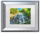 Pierre Leclerc 'Bridal Veil Falls' Matted Framed Art, Silver Frame, White, 14x11