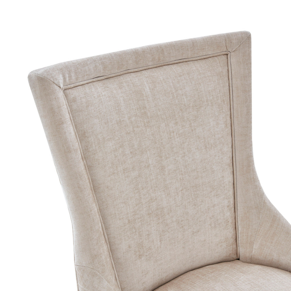 Madison Park Signature Ultra All-Over Welting, Cream, Dining Chairs, Set of 2