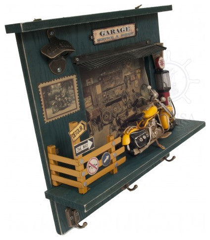 Vintage Harley Garage Key Organizer