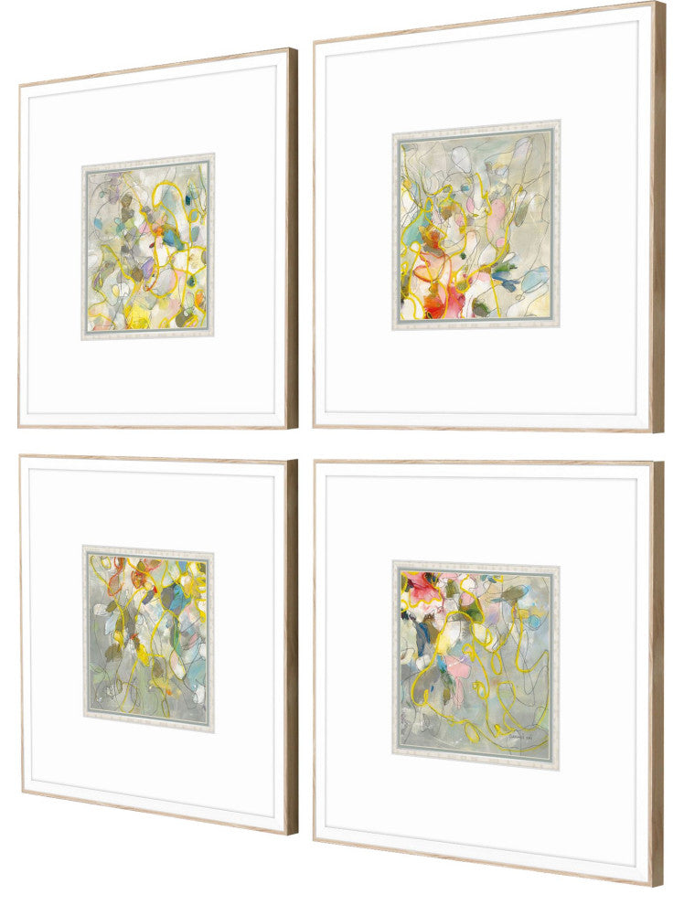 Strings of Lights Artwork, 4-Piece Set