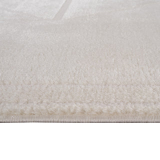 Monotone Moroccan Ivory Power-Loom Area Rug 5' x 7'6"