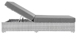 Convene Outdoor Patio Chaise Light Gray Gray